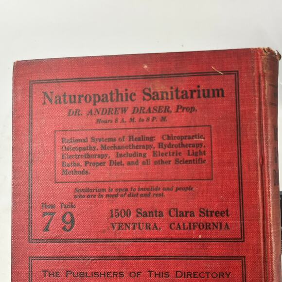 1918-19 CA Ventura County Directory FAIR Business Ancestry Genealogy Antique Vtg - Picture 3 of 16